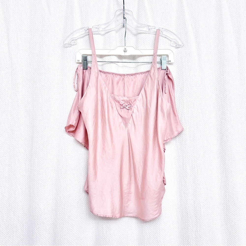 100% silk Light Pink Pyjama set